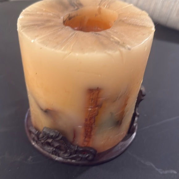 Decorative candle and candle holder - Picture 1 of 2